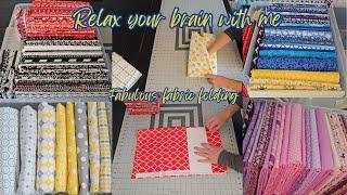 Fabric Folding ASMR - the video you didn't know your brain needed #asmr #folding #satisfying