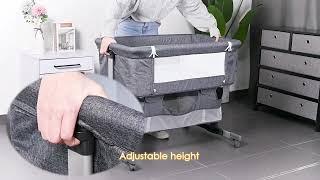 3 In 1 Bassinets Multifunctional Baby Cradle with Mosquito Nets - LIVINGbasics®