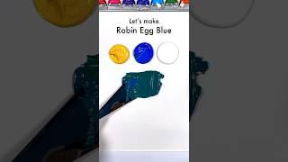 Robin Egg Blue Color Mixing #colormixing #paintmixing #oddlysatisfying #asmrart #tappingsounds