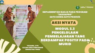 3.3.a.9. Aksi Nyata - Modul 3.3, CGP Angkatan 7