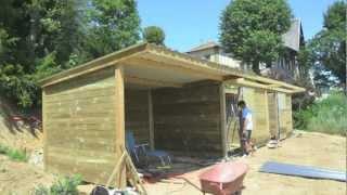 Building horse stables - time lapse