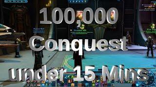 SWTOR - 100,000 Conquest in under 15 mins Imperial side!!!