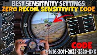 NEW UPDATE 3.5  BEST SENSITIVITY CODE + CONTROL SETTINGS PUBG MOBILE/BGMI