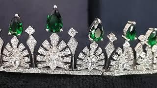 Princess Sofia of Sweden's Emerald Palmette Tiara   Crown Jewels Copy Fake Faux Replica Reproduction