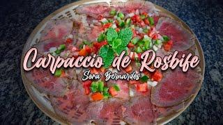 Carpaccio Rosbife - Sora Bernardes #sorabernardesgastropub