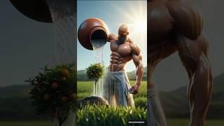 A man planted an orange tree in 56°C heat  #ai #shorts #man