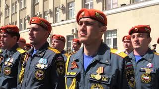 Парадный расчет ГУ МЧС России по РСО-Алания принял участие в Параде Победы во Владикавказе