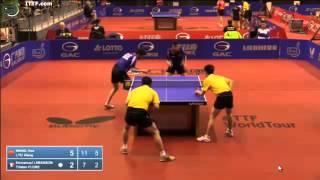 Emmanuel Lebesson-Tristan Flore contre Wang Hao- Lyu Xiang Open d'Allemagne 2014