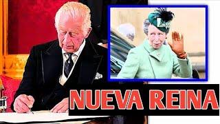 ¡NUEVA REINA! El rey Carlos entrega su trono a la princesa Ana mientras se recupera