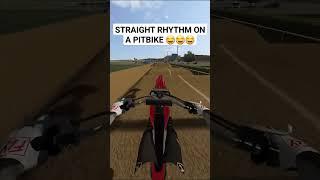 Straight Rhythm on a PitBike. #mxbikes #mxsim #mxsimulator #motocross #supercross #shorts