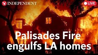 Live: LA fire chief gives Palisades Fire update as blaze destroys homes