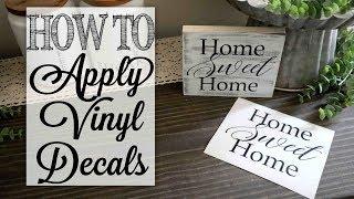 How To Apply Vinyl Decals