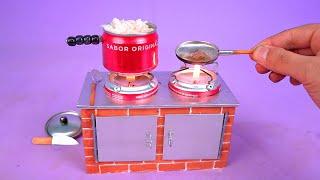 Amazing MINI STOVE AND KITCHEN UTENSILS made with recyclable materials