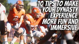 10 Tips to Make Your CFB25 Dynasty More Immersive and Fun