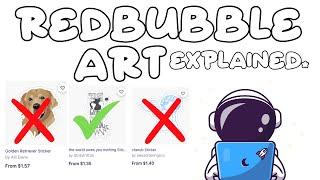 3 Types of Redbubble Art Categories.