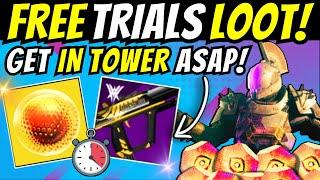 Get FREE TRIALS LOOT In TOWER ASAP! Easy AFK Farm & Cheese, FAST Trials Of Osiris GOD ROLL Destiny 2