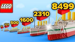 LEGO HMHS BRITANNIC in Different Scales | Comparison