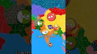 India  vs China  in nutshell world||Battle in nutshell||#shorts #viral #countryballs