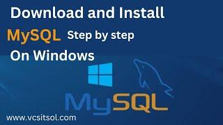 How to Download and Install MySQL Server on Windows 10/11 | Step-by-Step Guide | 9052520090