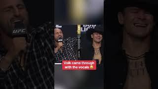Sing it Volk  #UFC314