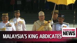 Sultan Muhammad V abdicates as Malaysia's king