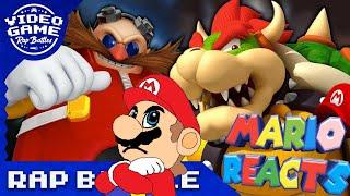 The Battle Of The Villains | Mario Reacts To Bowser vs. Dr. Eggman - Video Game Rap Battle