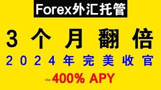 【保本包赔】外汇托管稳健策略：2024年完美收官，短短几月已翻倍！