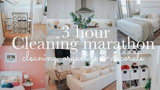 NEW  3 HOUR CLEANING MARATHON || CLEANING MARATHON || HOURS OF CLEANING | CLEAN WITH ME