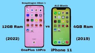 OnePlus 10 Pro (Snapdragon 8 Gen 1, 2022) vs iPhone 11 (A13 Bionic, 2019) | Speed Test Showdown!