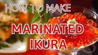 How to Make Marinated Ikura (Salmon Roe)【Sushi Chef Eye View】