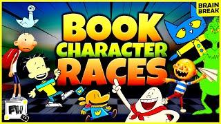 Book Character Races ‍️ | Kids Brain Break | Read Across America