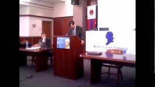 Illegal Immigration. Alan Hyde v. Hans von Spakovsky at Rutgers Federalist Society (Newark)-3