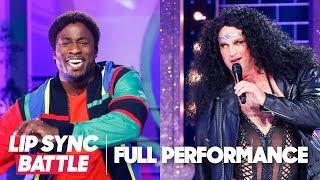 Akbar Gbaja-Biamila’s “Bust a Move” vs. Matt Iseman’s “Believe” | Lip Sync Battle