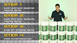 How to Use the Dustless Blasting Rust Inhibitor