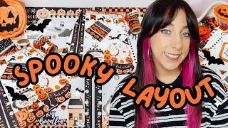 Spooky Cute Planner Layout + Recently Watched Horror Movies | Halloween Happy