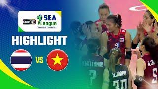 Highlight SEA VLeague 2023 Thailand VS Vietnam 3 - 0 | Moji