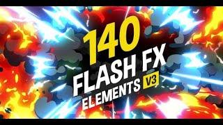  140 Flash FX Elements ( After Effects Template ) | @BestTemplatesHub