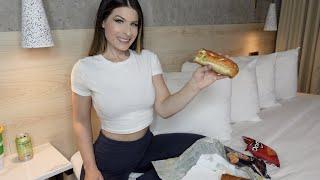 Subway Mukbang in a Sound Proof Hotel  Natalie Nightwolf Eats