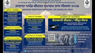 06 Los Angeles Annual Akhand Keertan Samagam 2024 - Friday Morning