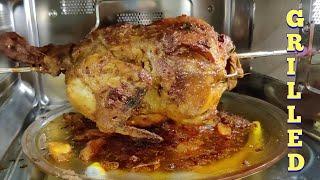 Grilled Chicken Recipe | LG MJEN326SF | Grilled Chicken in LG Microwave Oven | Rotisserie Chicken