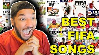 American FIRST REACTION to THE 25 BEST FIFA SONGS EVER!! || FIFA 94-FIFA 20