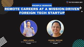 PH Tech Week 2021 • Remote Careers at a Mission-Driven Foreign Tech Startup