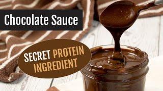 Healthier Cottage Cheese Chocolate Sauce or Syrup | No White Sugar