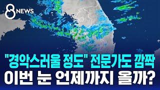 "경악스러울 정도" 전문가도 깜짝…이번 눈 언제까지 오나 / SBS 8뉴스