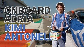 KZ Onboard Kimi Antonelli in Adria for the FIA European Championship