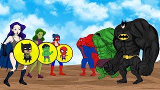 Evolution Of SPIDERMAN, BATMAN & HULK Family PREGNANT : Who Is The King Of Super Heroes?