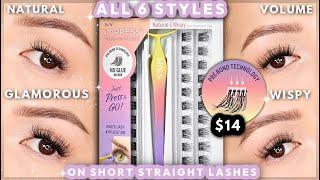 VIRAL NO GLUE PRESS ON LASHES! TRYING ALL STYLES OF KISS imPRESS FALSIES