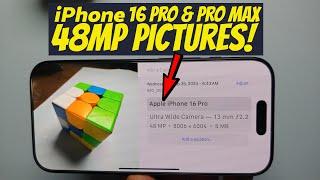 How to Take 48MP Pictures on iPhone 16 Pro & iPhone 16 Pro Max!