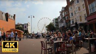 Worthing, England  Seafront, City Centre, Denton Gardens | Relaxing walk around the city in 4K