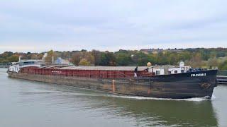 De POOLSE POLESTAR 2 vaart 20 Mtr boven de WESER.